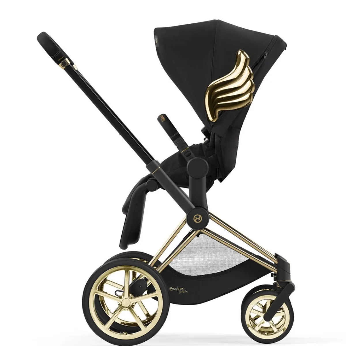 Full-Sized Strollers-Cybex Priam 4 Stroller (Jeremy Scott Wings)