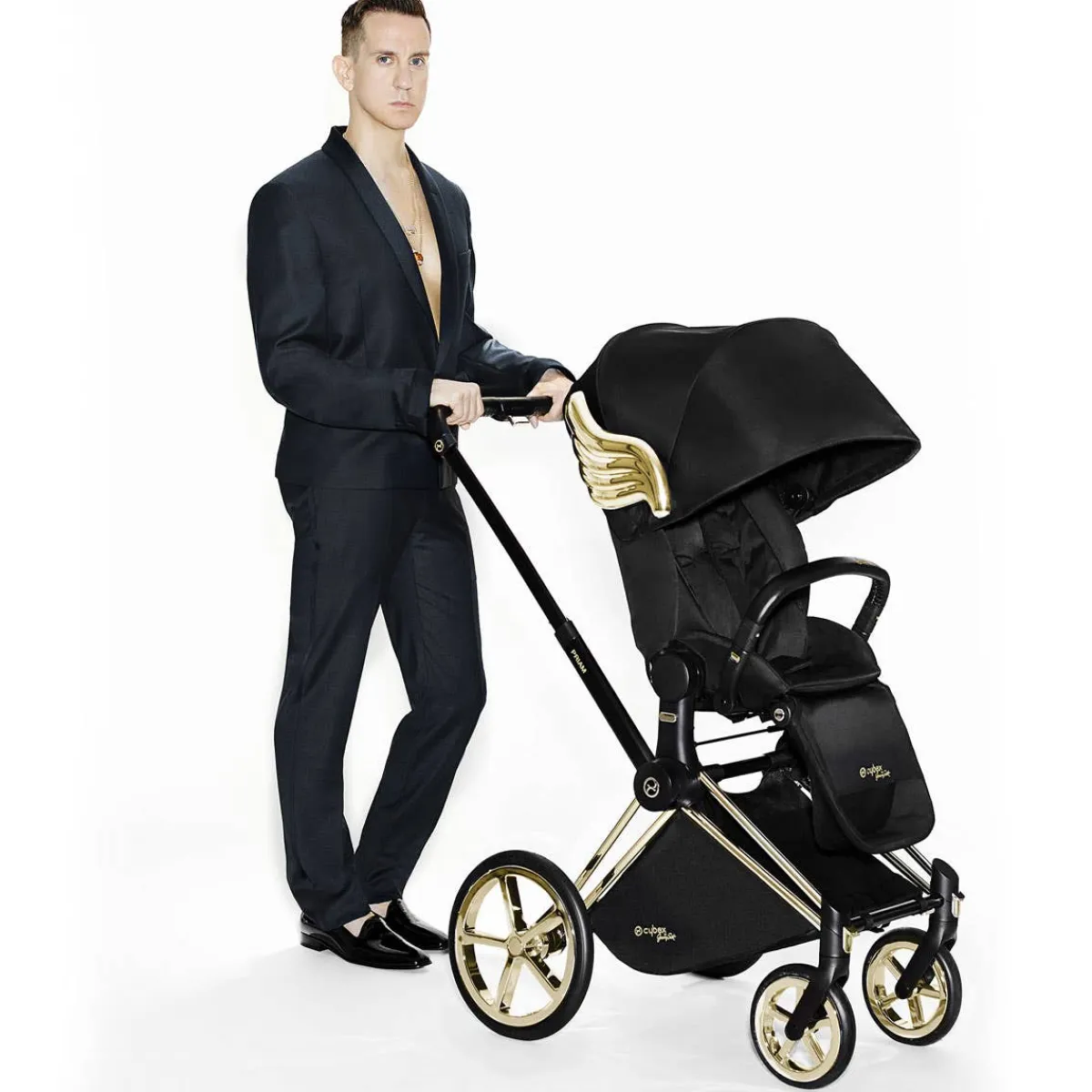 Full-Sized Strollers-Cybex Priam 4 Stroller (Jeremy Scott Wings)