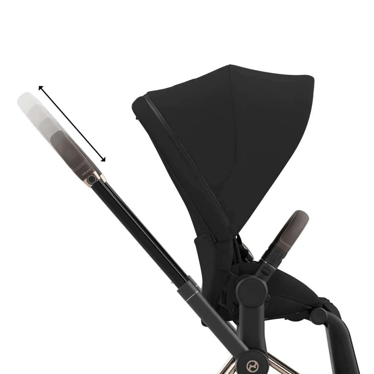 Full-Sized Strollers-Cybex Priam 4 Stroller (Rose Gold Frame)