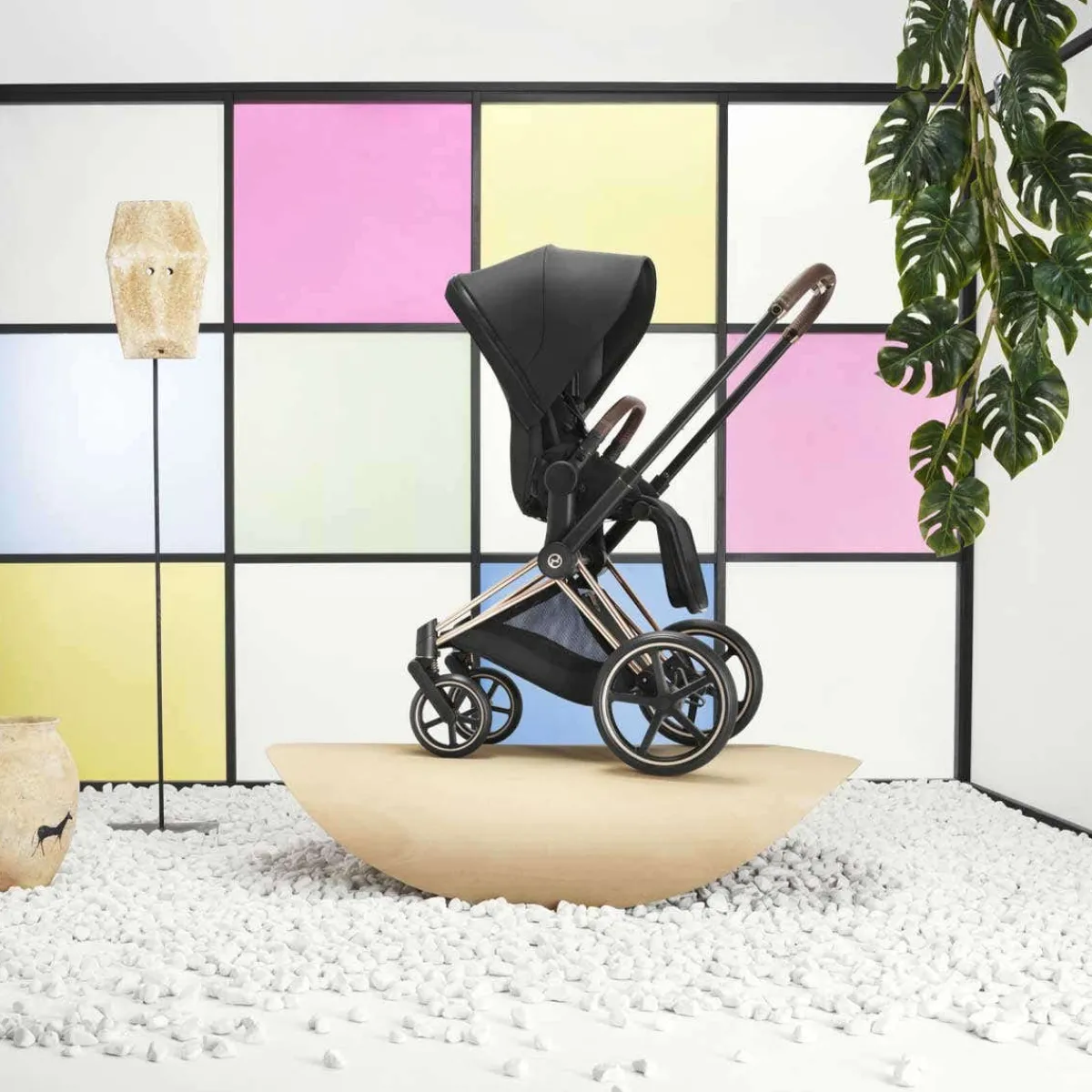 Full-Sized Strollers-Cybex Priam 4 Stroller (Rose Gold Frame)