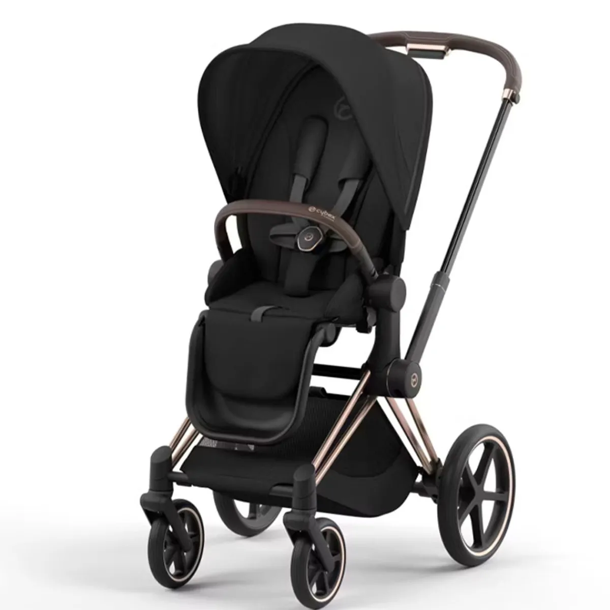 Full-Sized Strollers-Cybex Priam 4 Stroller (Rose Gold Frame)