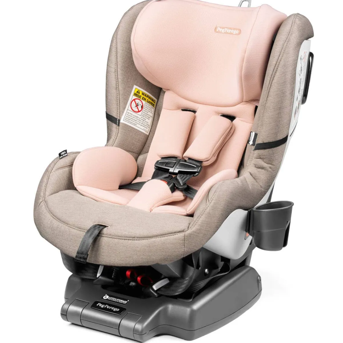 Car Seat Bases|Convertible Car Seats-Peg Perego Primo Viaggio Kinetic Car Seat (Luxe) Mon Amour