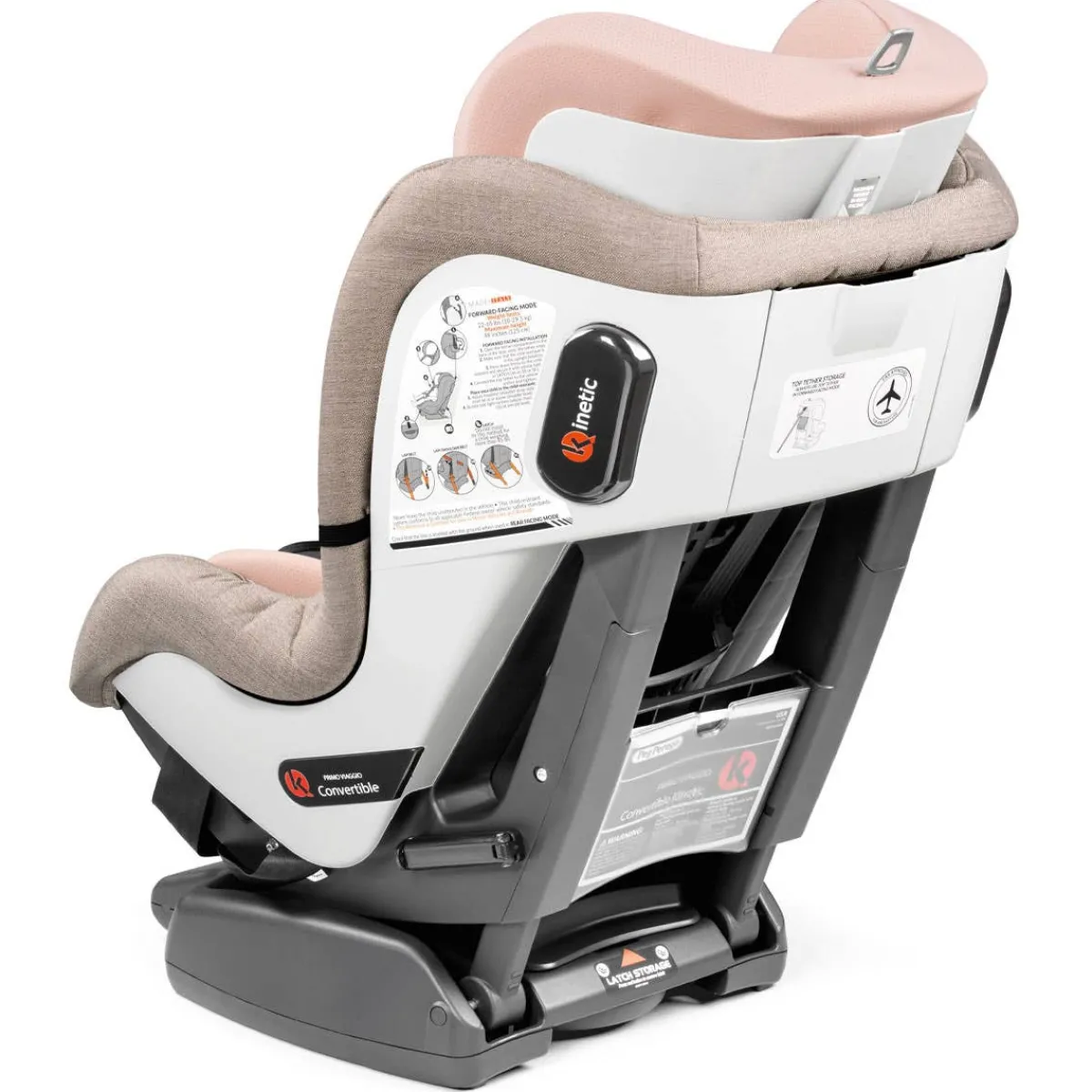 Car Seat Bases|Convertible Car Seats-Peg Perego Primo Viaggio Kinetic Car Seat (Luxe) Mon Amour