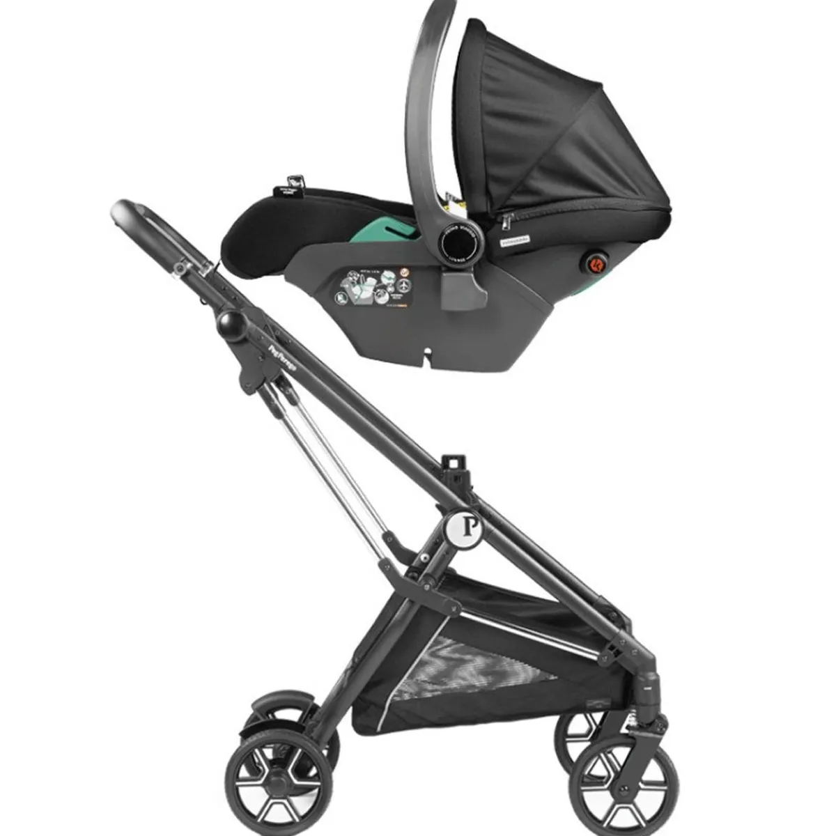 Travel Systems-Peg Perego Primo Viaggio SIP 4-35 Lounge on Wheels True Black