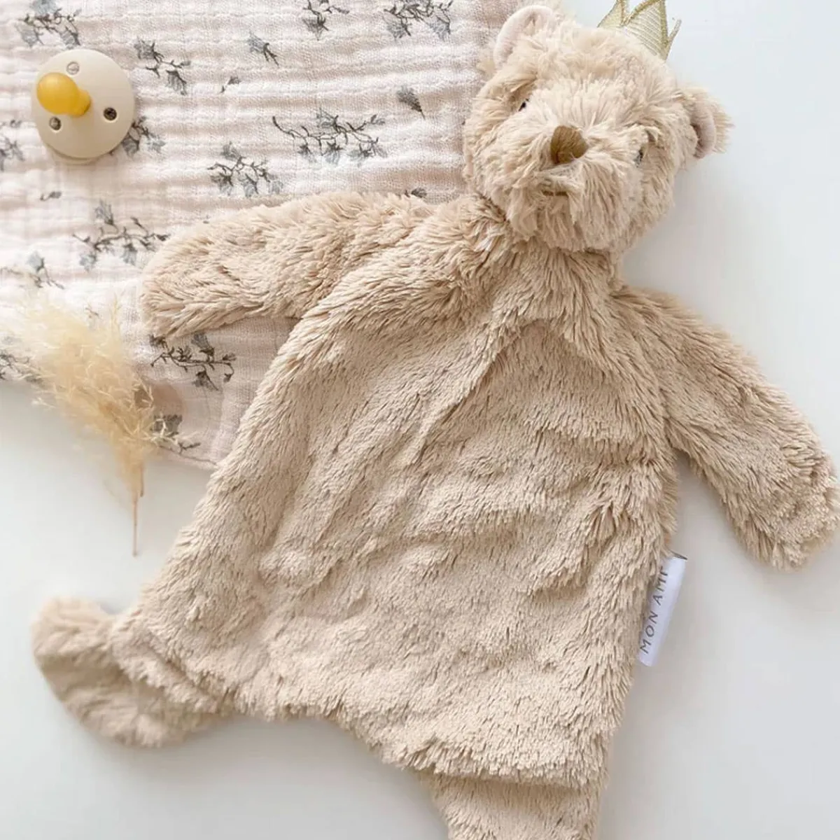 Loveys|Blankets-Mon Ami Prince Bear Baby Security Blanket