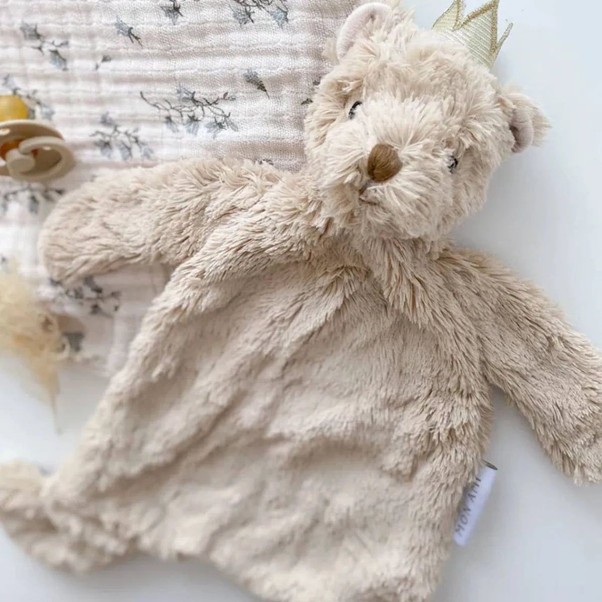 Loveys|Blankets-Mon Ami Prince Bear Baby Security Blanket