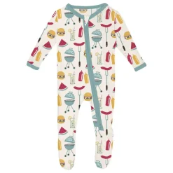 Onesies|Sleepers-KicKee Pants Print Footie with Zipper (The Great Outdoors)