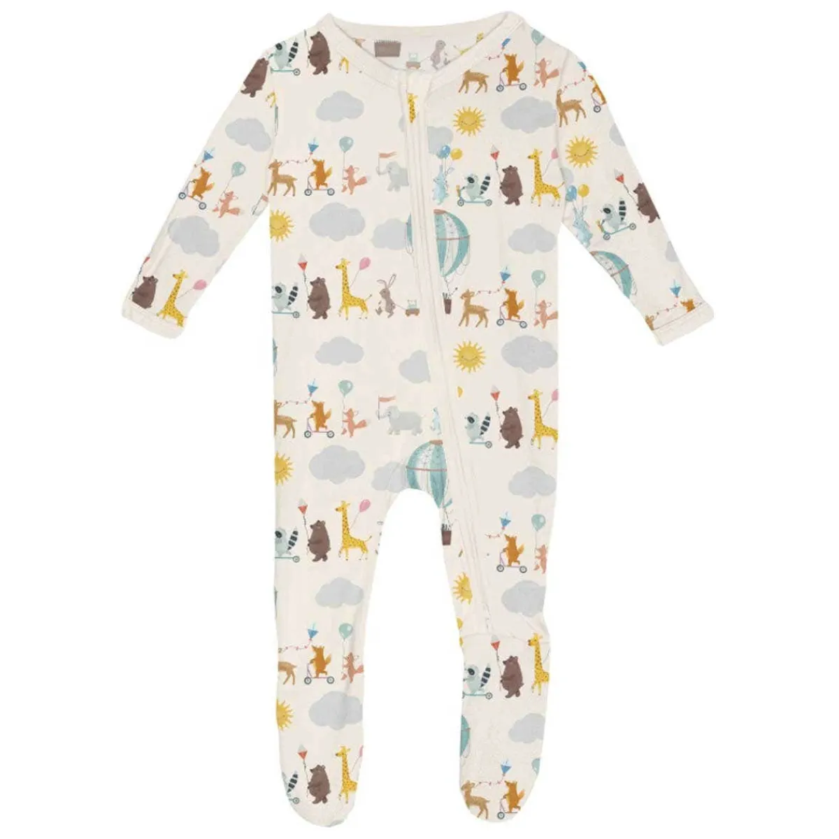 Onesies|Sleepers-KicKee Pants Print Footie with Zipper (Summer Fun)