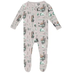 Onesies|Sleepers-KicKee Pants Print Footie with Zipper (Summer Fun)