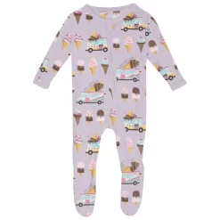 Onesies|Sleepers-KicKee Pants Print Footie with Zipper (Summer Fun)
