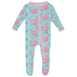 Onesies|Sleepers-KicKee Pants Print Footie with Zipper (Summer Fun)