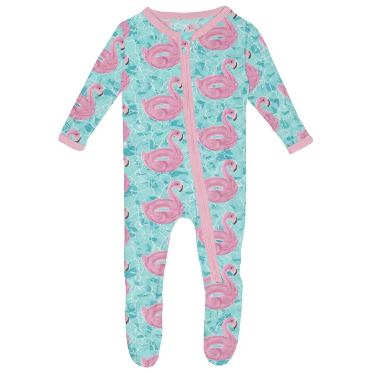 Onesies|Sleepers-KicKee Pants Print Footie with Zipper (Summer Fun)