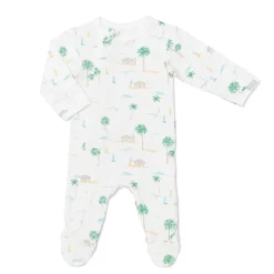 Onesies|Sleepers-Coccoli Print Zipper Footie
