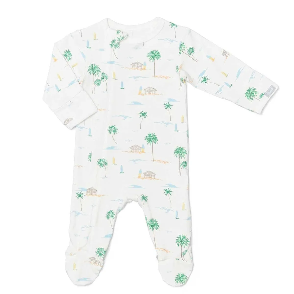 Onesies|Sleepers-Coccoli Print Zipper Footie