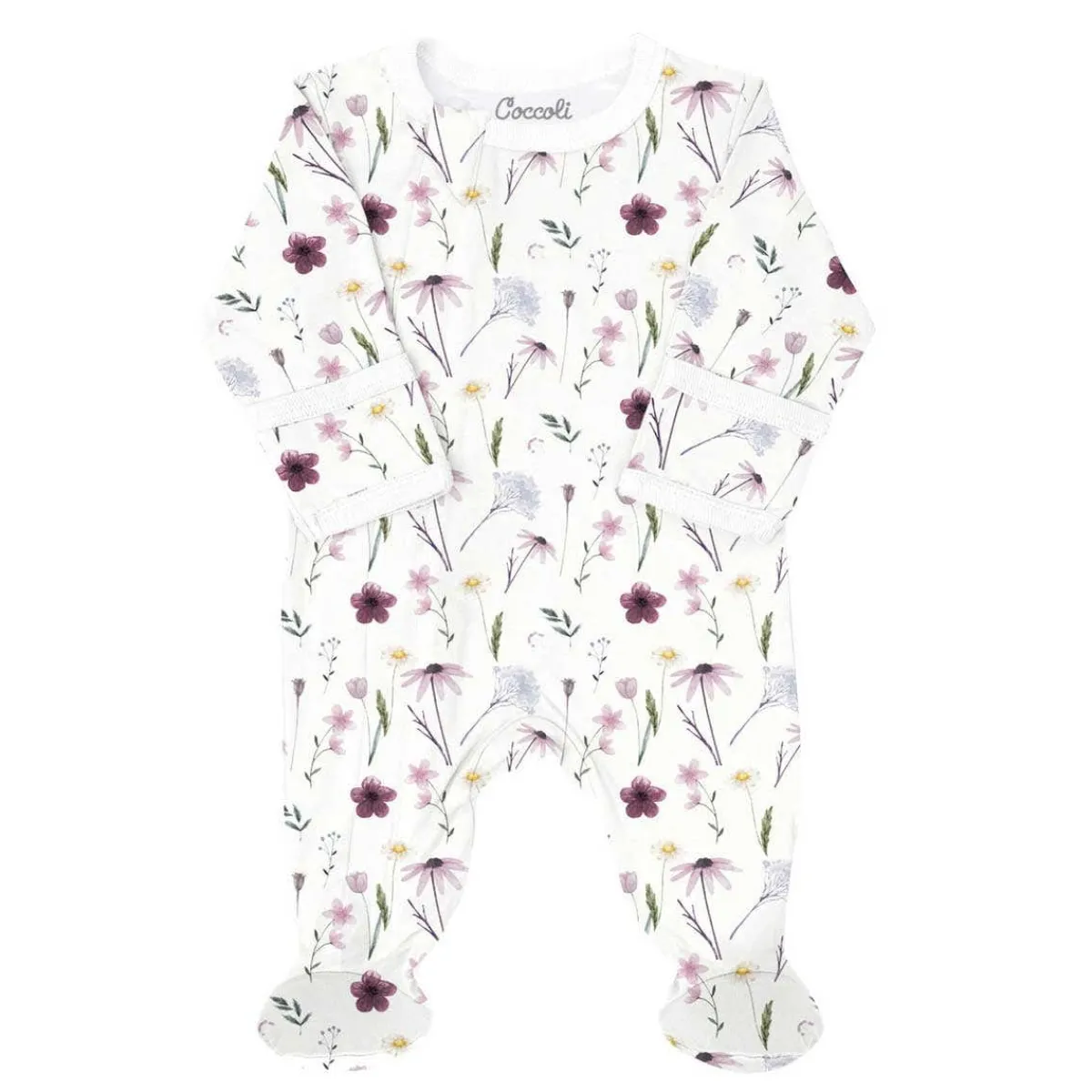 Onesies|Sleepers-Coccoli Print Zipper Footie
