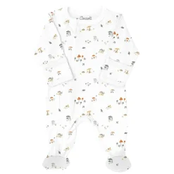 Onesies|Sleepers-Coccoli Print Zipper Footie