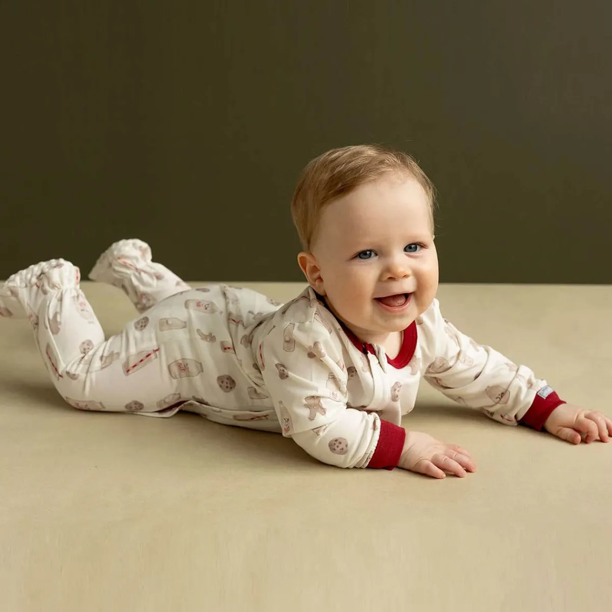 Onesies|Sleepers-Coccoli Print Zipper Footie
