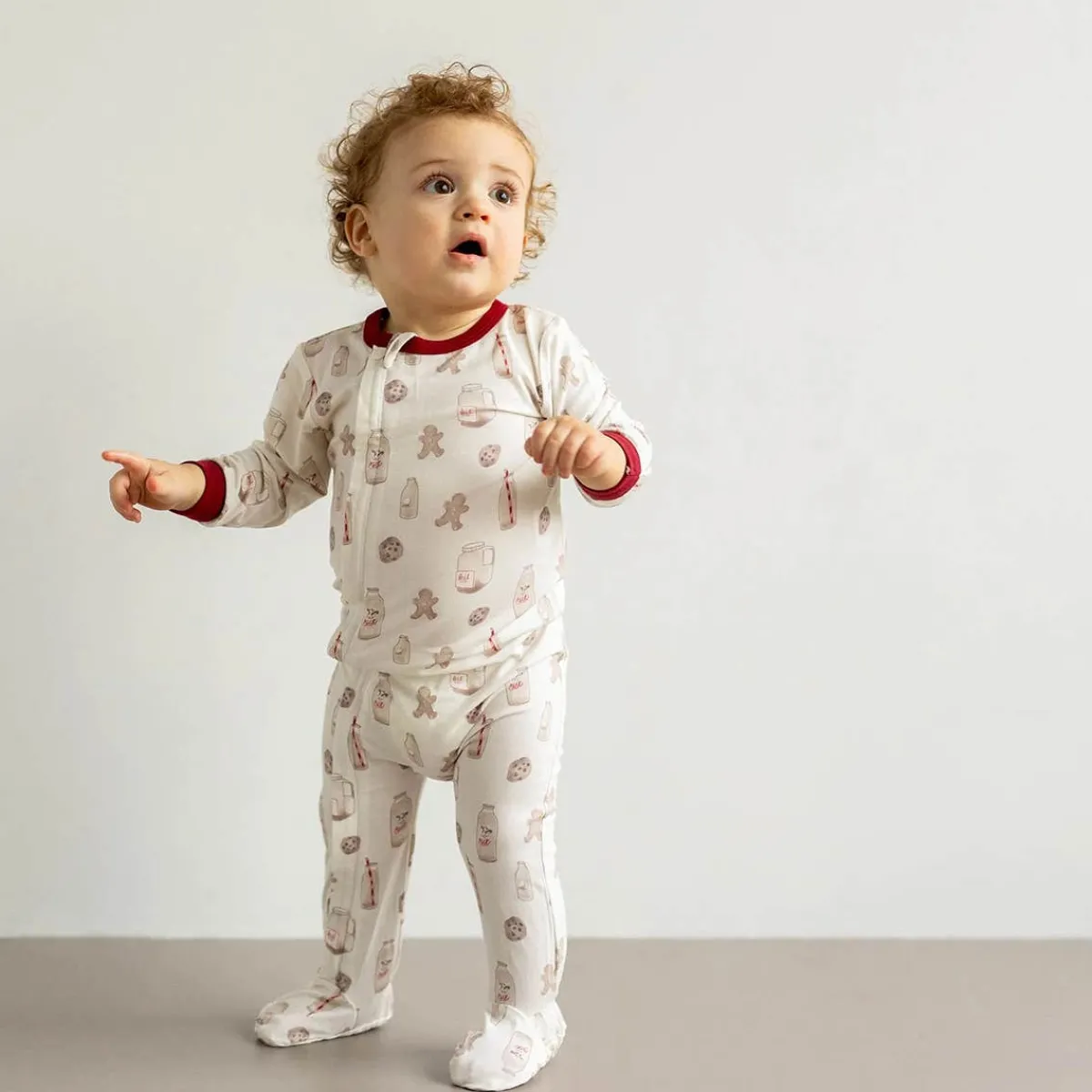 Onesies|Sleepers-Coccoli Print Zipper Footie