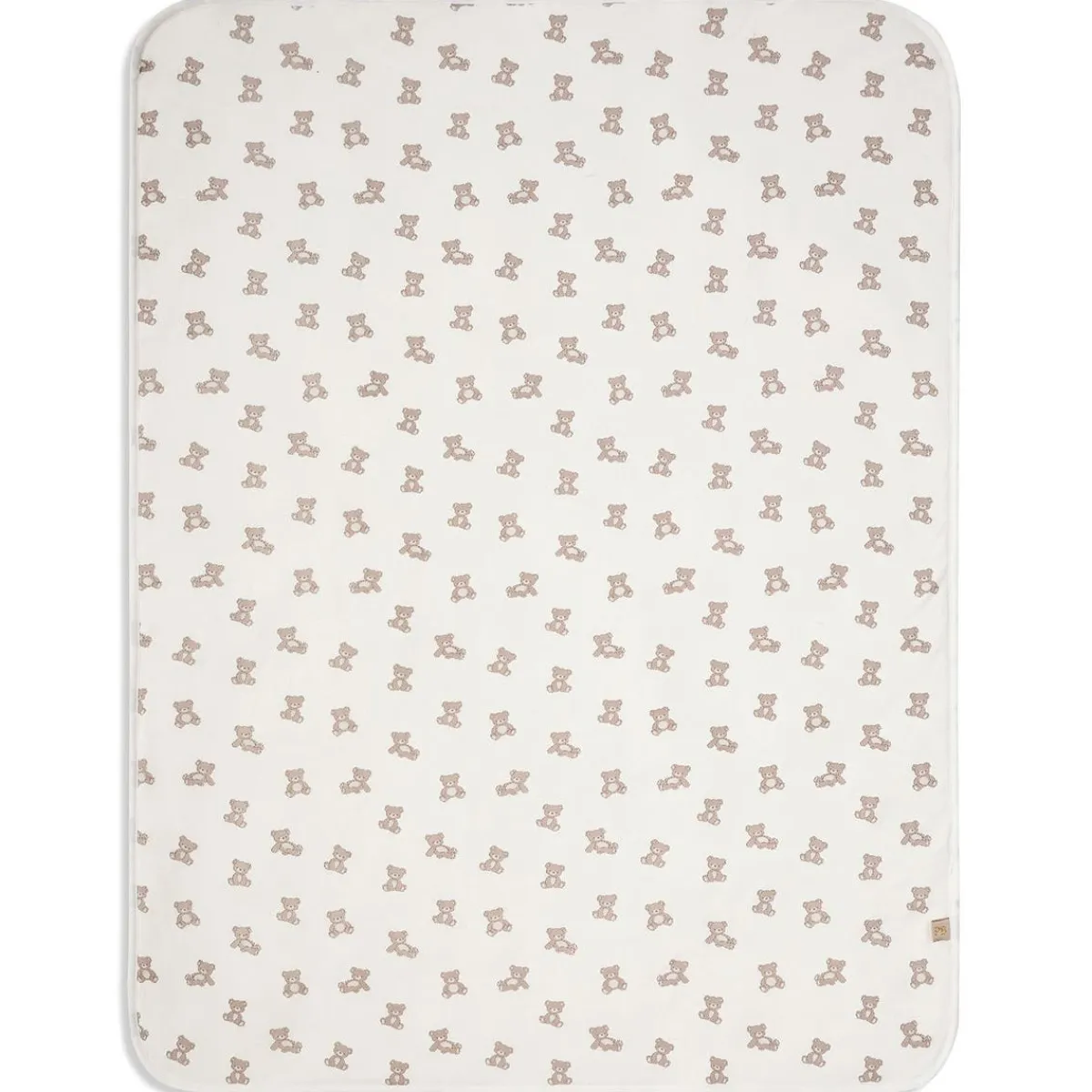 Blankets-Piccolo Bambino Printed Jersey Blanket Lined with Sherpa - Small Print
