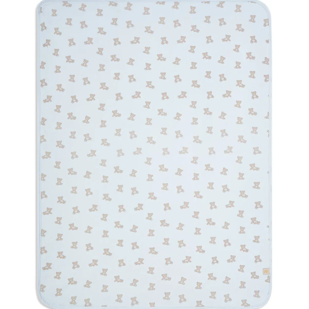 Blankets-Piccolo Bambino Printed Jersey Blanket Lined with Sherpa - Small Print