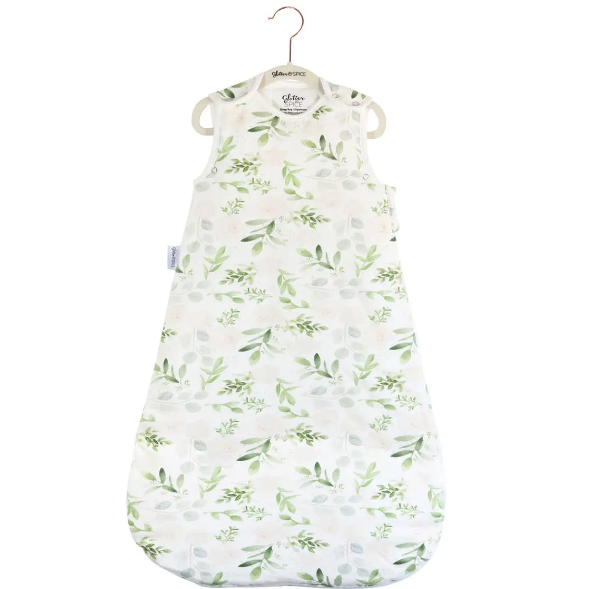 Sleep Sacks + Wraps-Glitter & Spice Printed Sleepbag 1.0 TOG - 0-6M