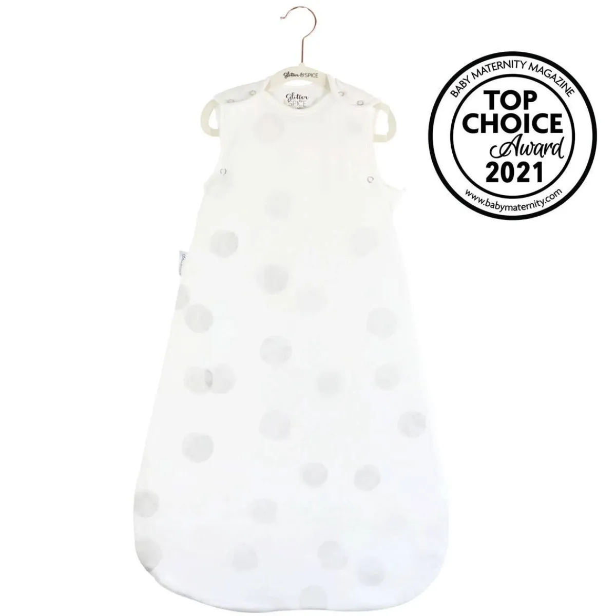 Sleep Sacks + Wraps-Glitter & Spice Printed Sleepbag 1.0 TOG - 0-6M