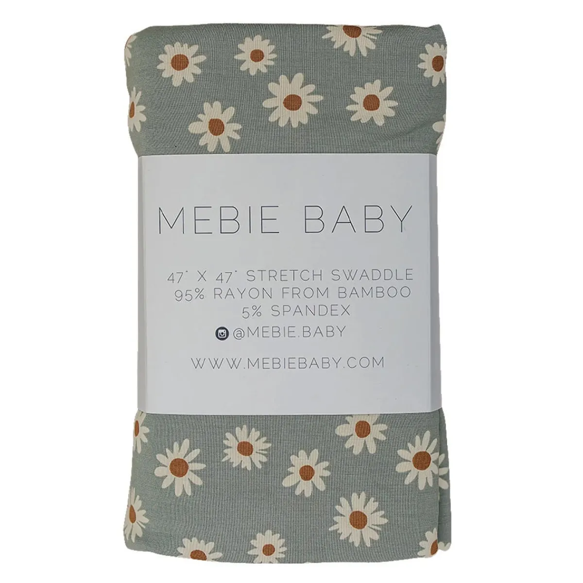 Blankets|Sleep Sacks + Wraps-Mebie Baby Printed Stretch Swaddle