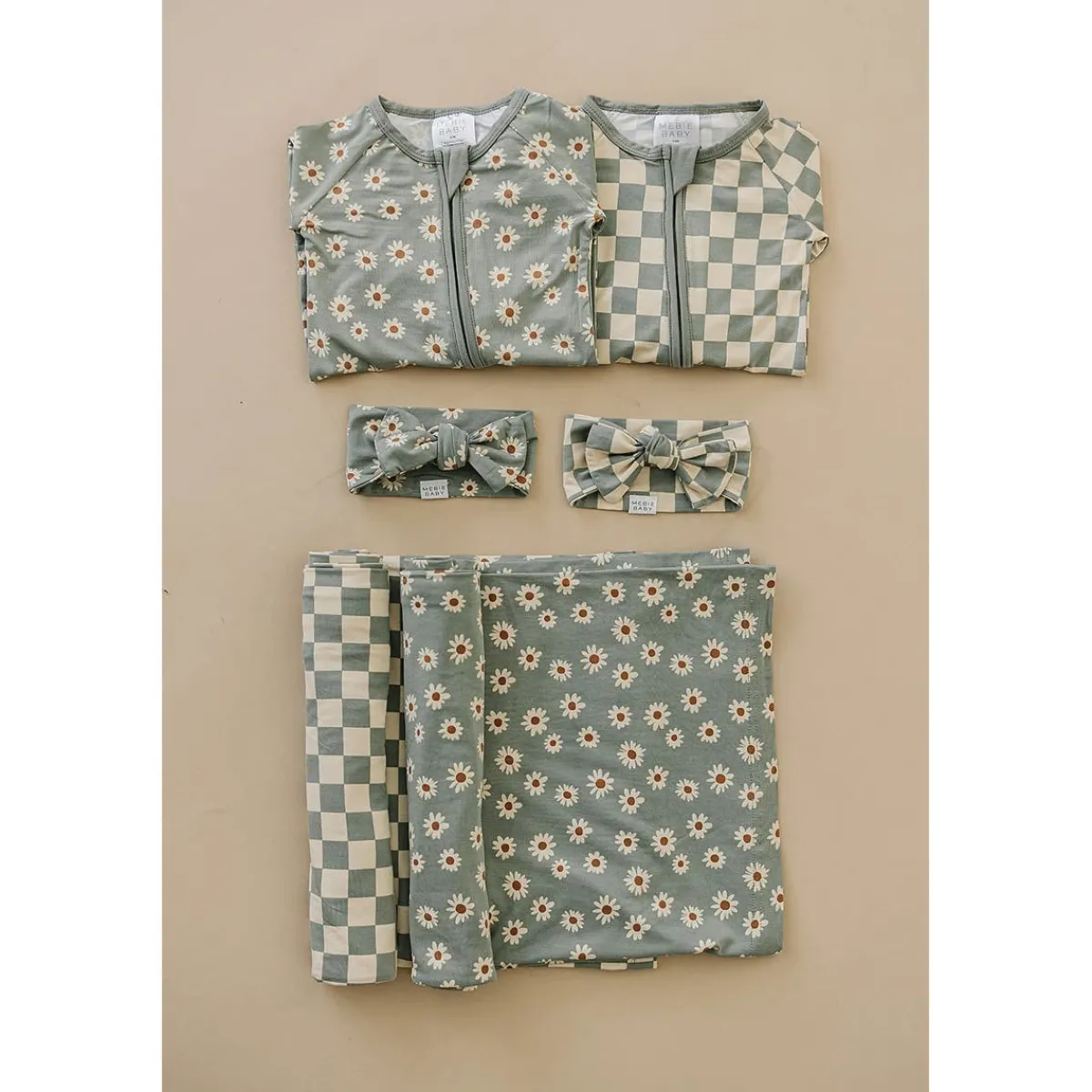 Blankets|Sleep Sacks + Wraps-Mebie Baby Printed Stretch Swaddle