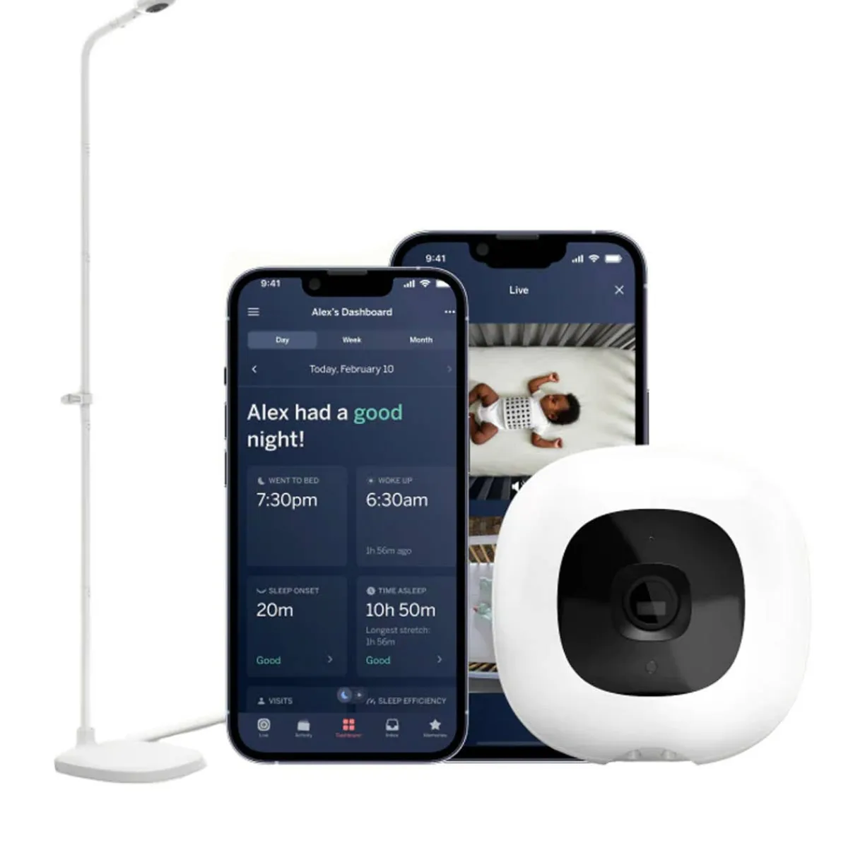 Wifi Monitors-Nanit Pro Smart Floor Stand Baby Monitor (V2)