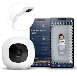 Wifi Monitors-Nanit Pro Smart Wall Mount Baby Monitor (White)
