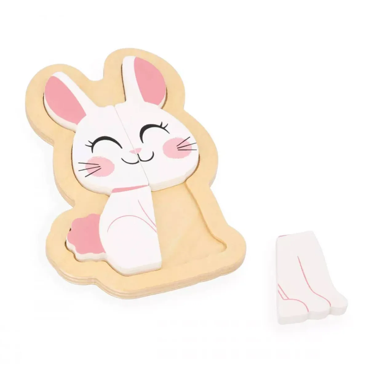 Puzzles|Wooden Toys-Janod 4-Progressive Puzzles