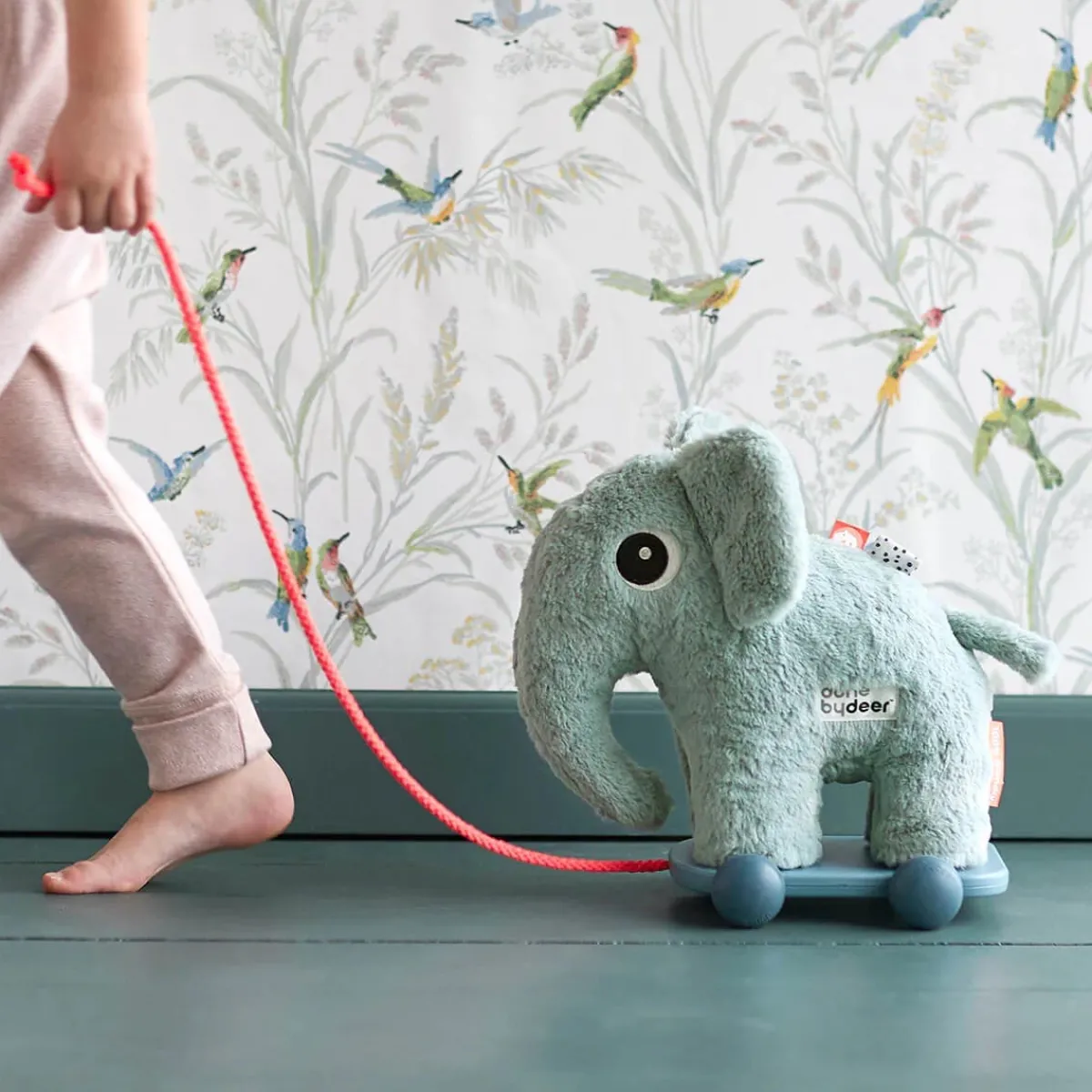 Pull Toys-Done By Deer Pull Along Elphee Blue