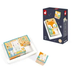 Puzzles|Wooden Toys-Janod Pure 6-Block Tray