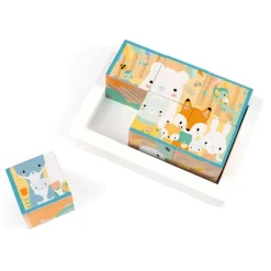 Puzzles|Wooden Toys-Janod Pure 6-Block Tray