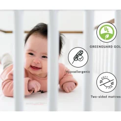 Crib Mattresses-Babyletto Pure Core Full Size Crib Mattress (Dry)