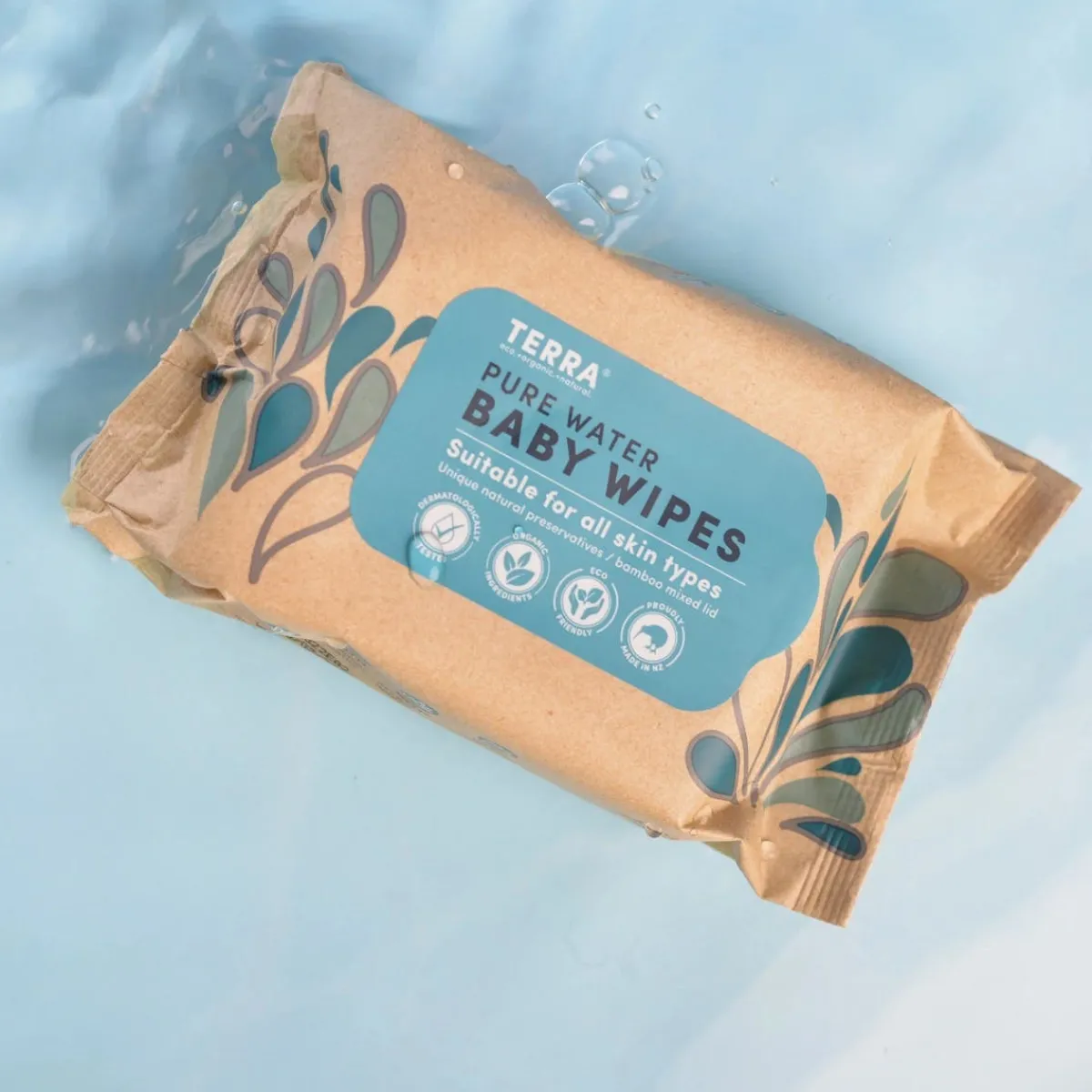 Wellness Balms + Wipes|Baby Wipes-Terra Pure NZ Water Baby Wipes (24 Pack)