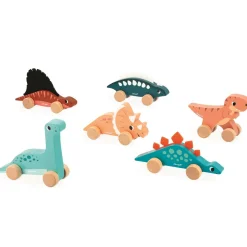 Cars + Trucks|Wooden Toys-Janod Push-Along Dinos