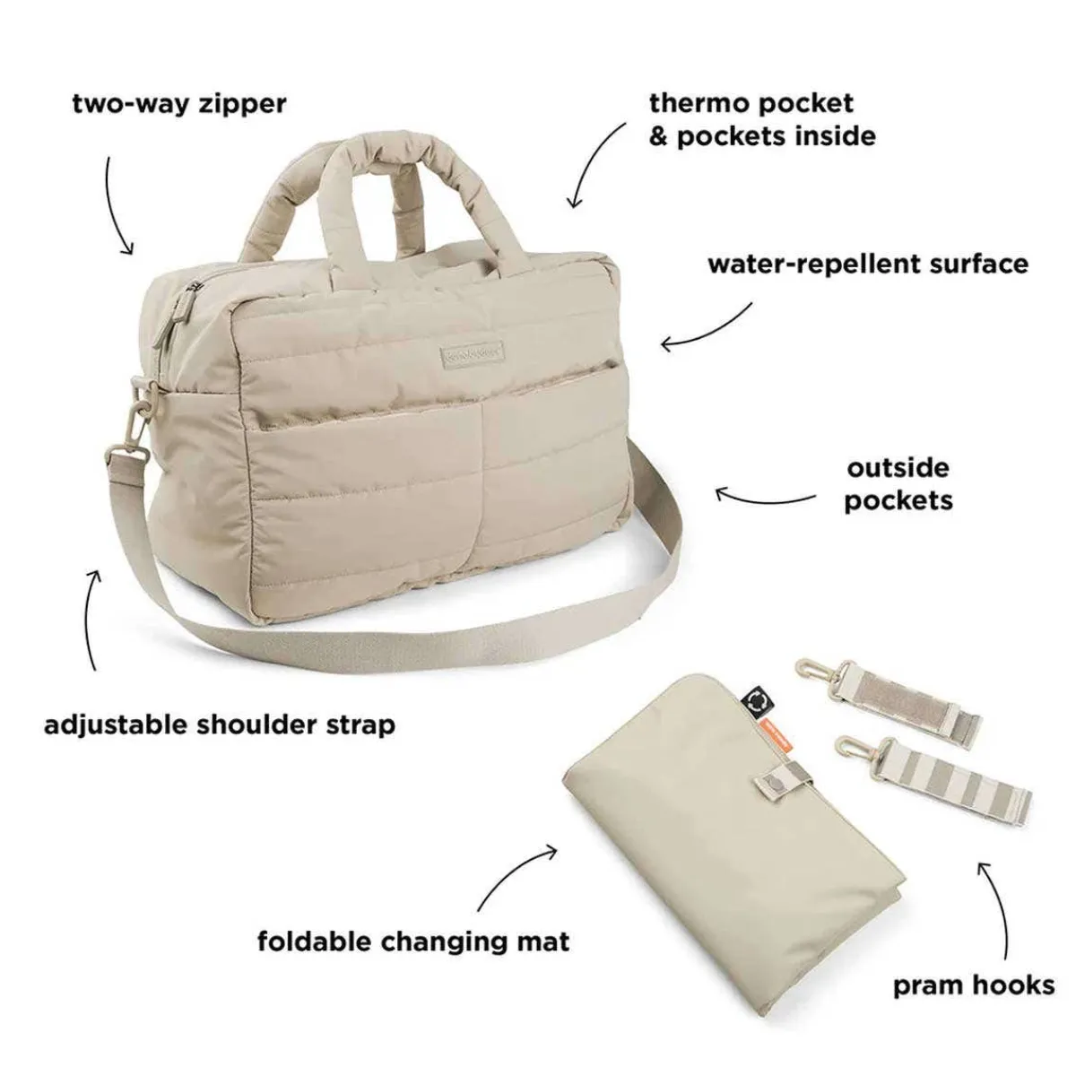 Diaper Bags-Done By Deer Quilted Diaper Bag