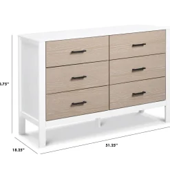 Dressers-DaVinci Radley 6 Drawer Dresser