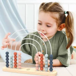 Wooden Toys|Play + Learn Toys-Speedy Monkey Rainbow Abacus