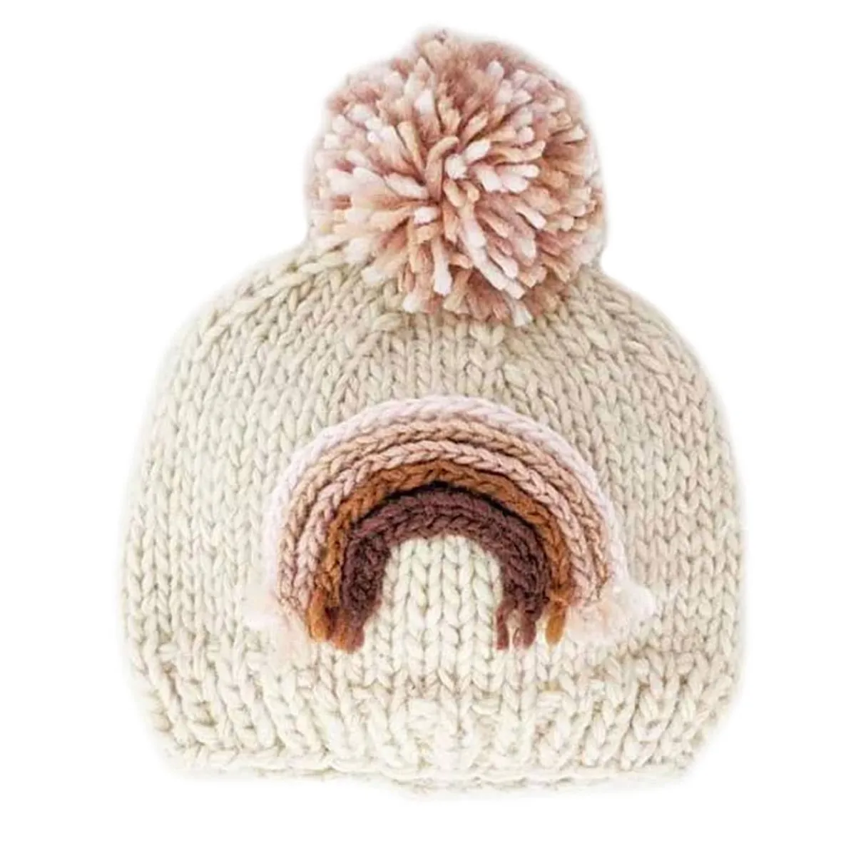 Winter Hats-Huggalugs Rainbow Knit Hat