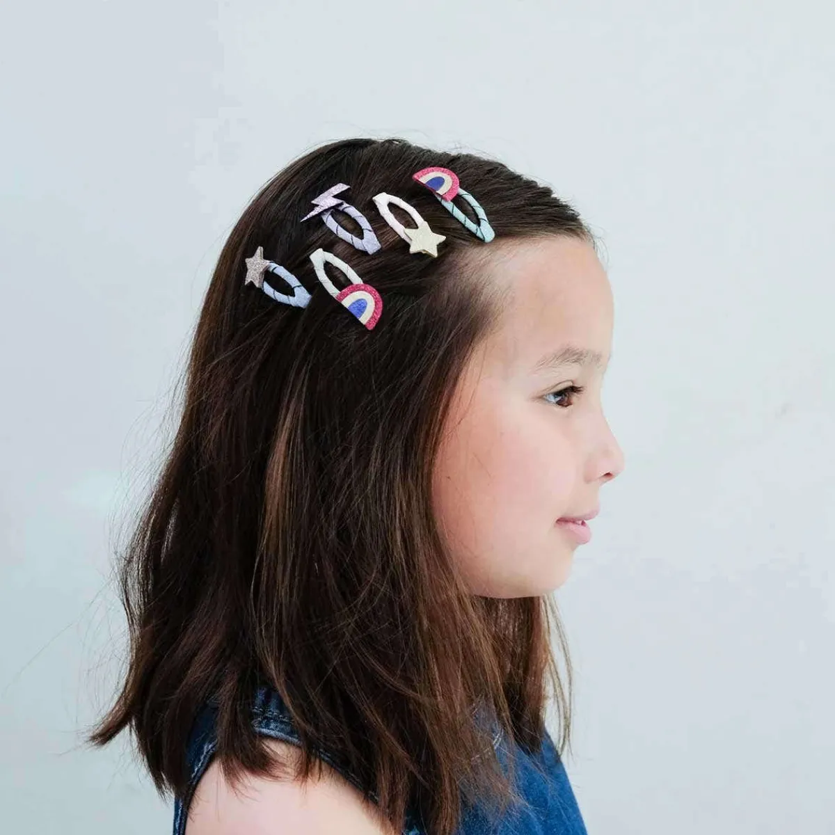 Hair Accessories-Mimi & Lula Rainbow Mini Clic Clacs
