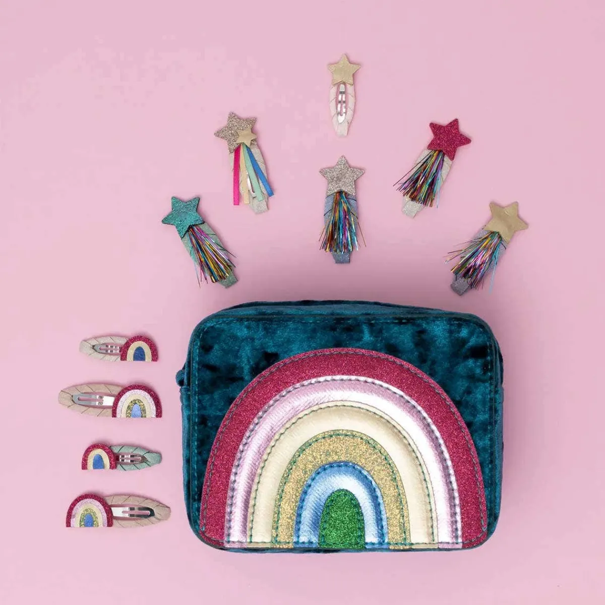 Hair Accessories-Mimi & Lula Rainbow Mini Clic Clacs