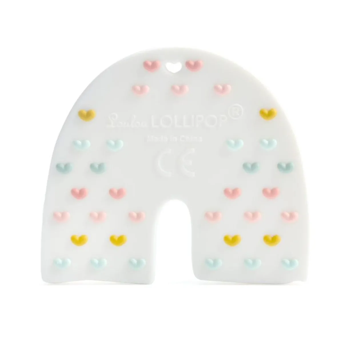 Teethers|Pacifiers + Clips-LouLou Lollipop Rainbow Teether