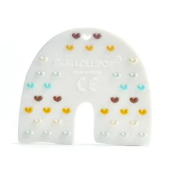 Teethers|Pacifiers + Clips-LouLou Lollipop Rainbow Teether