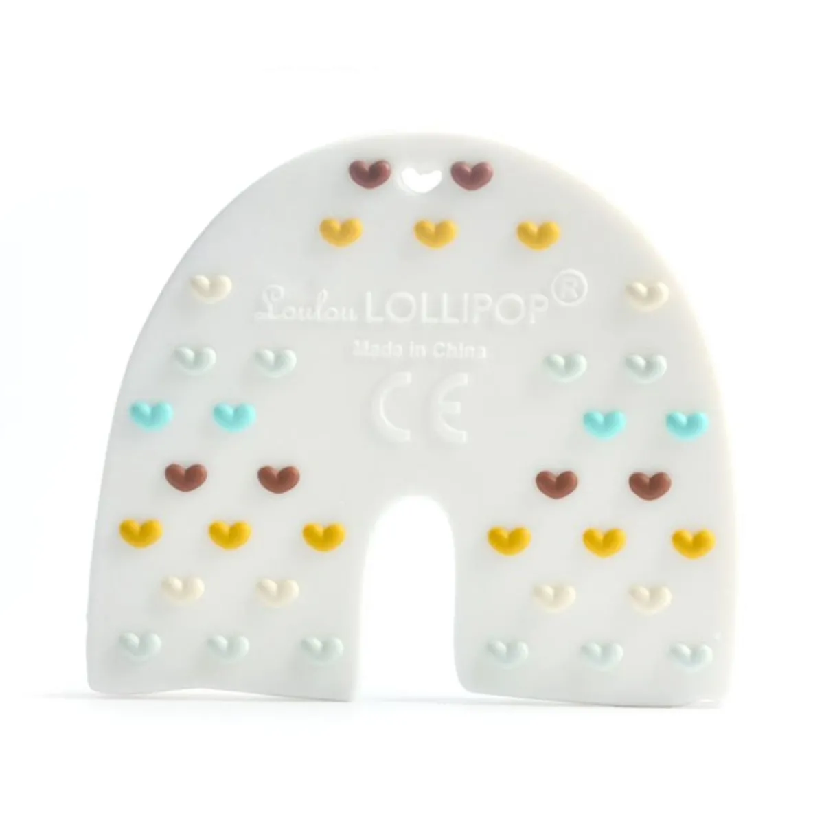 Teethers|Pacifiers + Clips-LouLou Lollipop Rainbow Teether