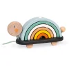 Wooden Toys|Pull Toys-Janod Rainbow Turtle