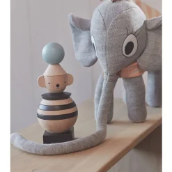 Play + Learn Toys-OYOY Ramboline Stuffed Elephant