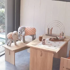 Play + Learn Toys-OYOY Ramboline Stuffed Elephant