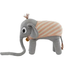 Play + Learn Toys-OYOY Ramboline Stuffed Elephant